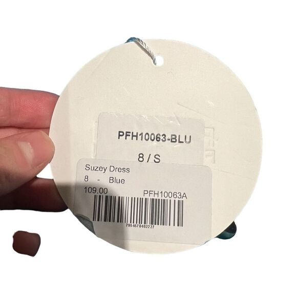 NWT! Passion Fusion blue cotton & hemp dress - Picture 5 of 9